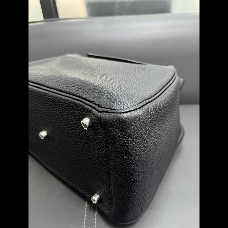 Hermes Lindy30 黑色銀扣-5