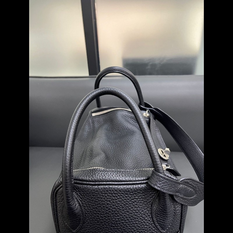 Hermes Lindy30 黑色銀扣-10
