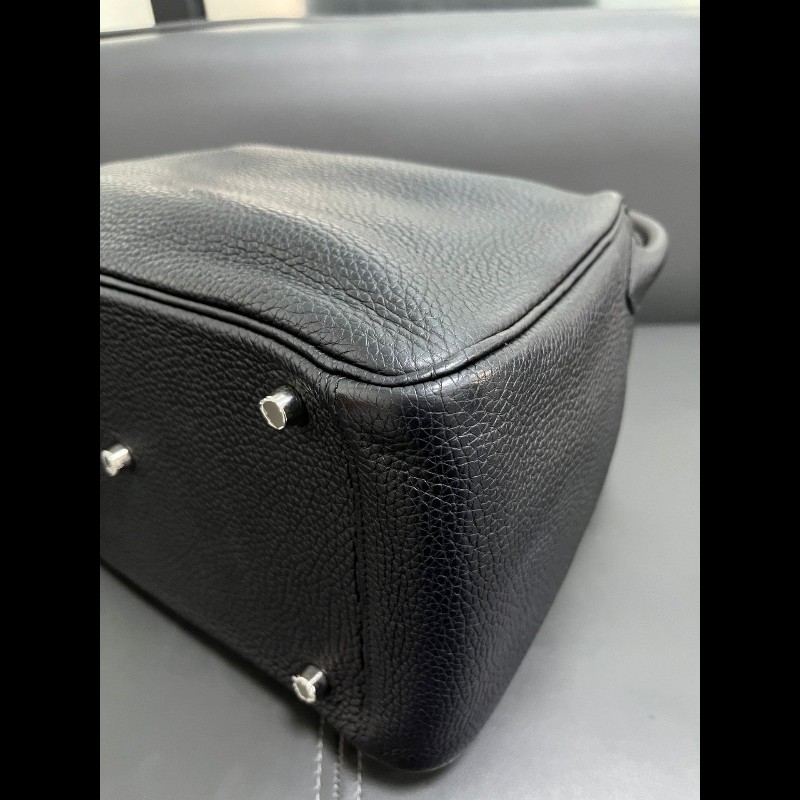 Hermes Lindy30 黑色銀扣-11