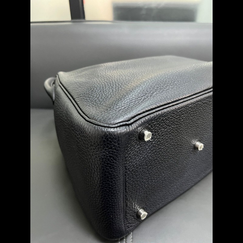 Hermes Lindy30 黑色銀扣-12