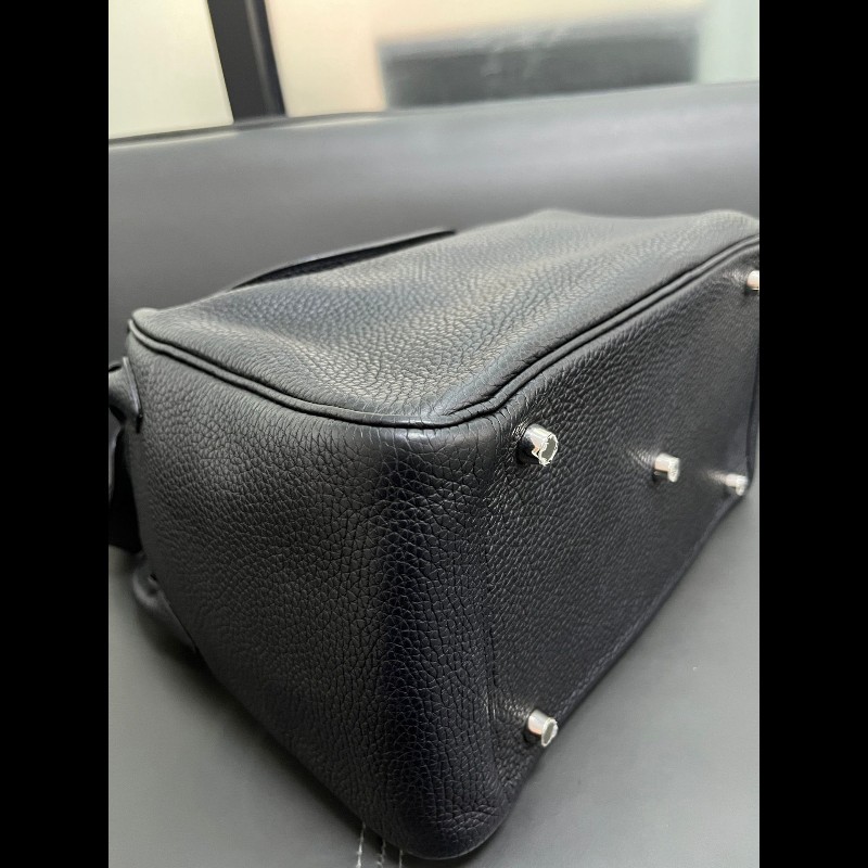 Hermes Lindy30 黑色銀扣-13