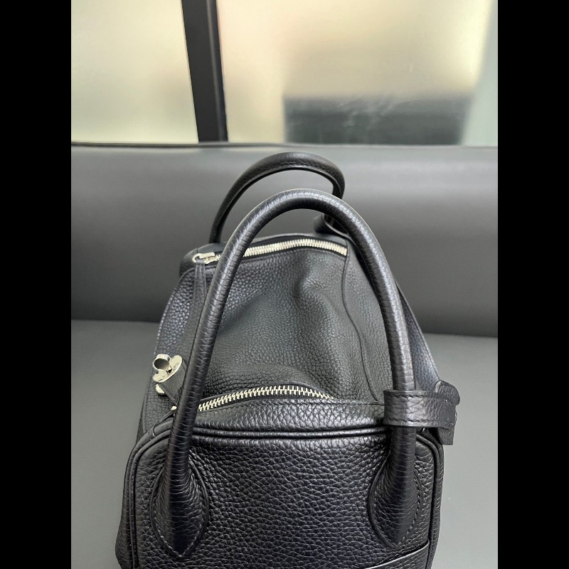 Hermes Lindy30 黑色銀扣-16