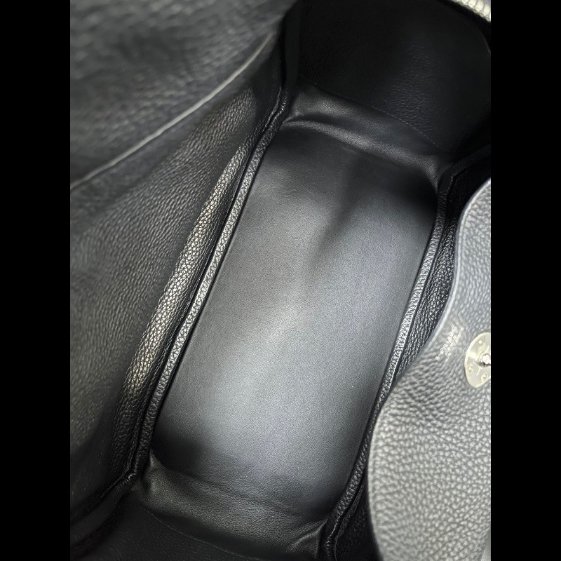Hermes Lindy30 黑色銀扣-17