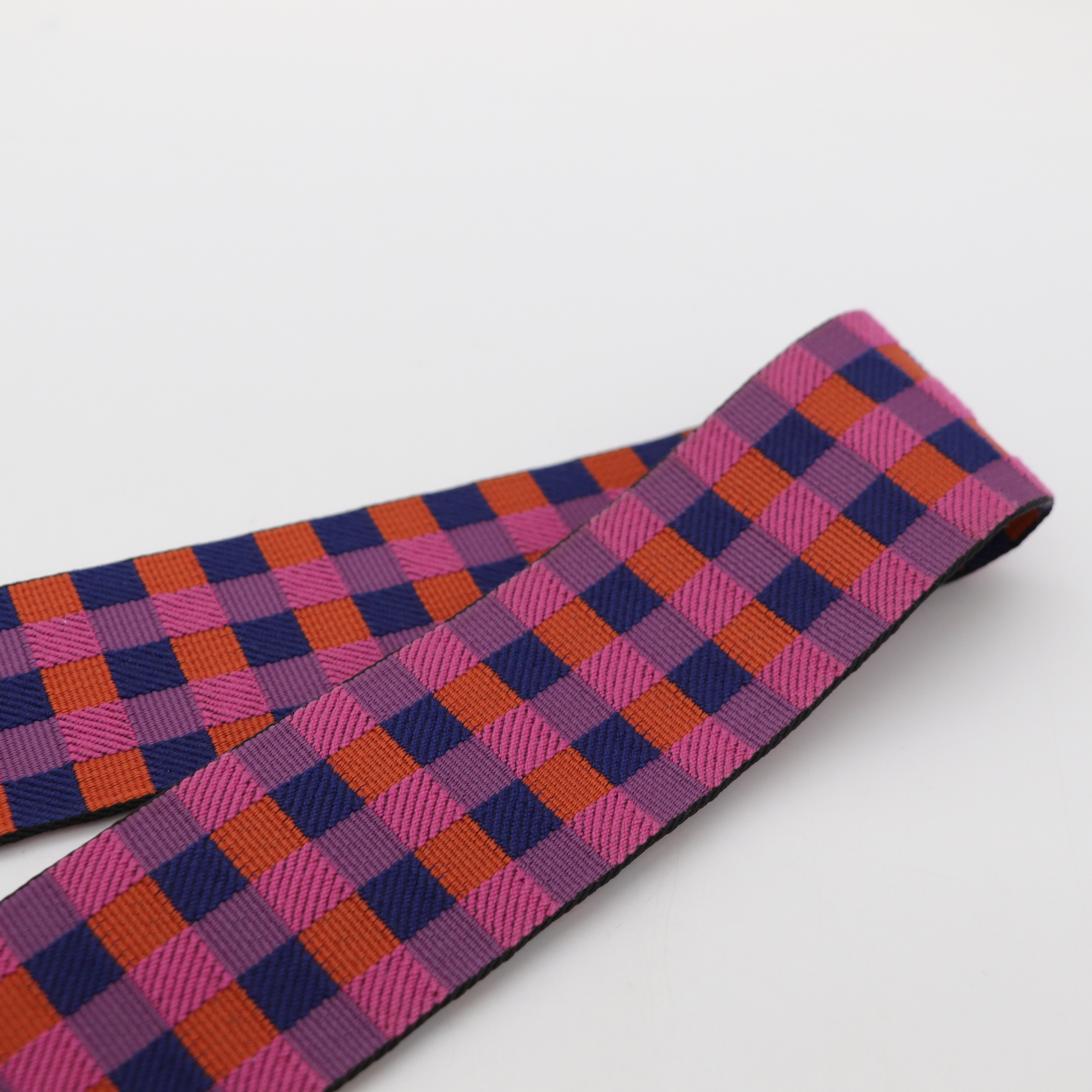 Hermès 愛馬仕 紫橘色拚色背帶-1