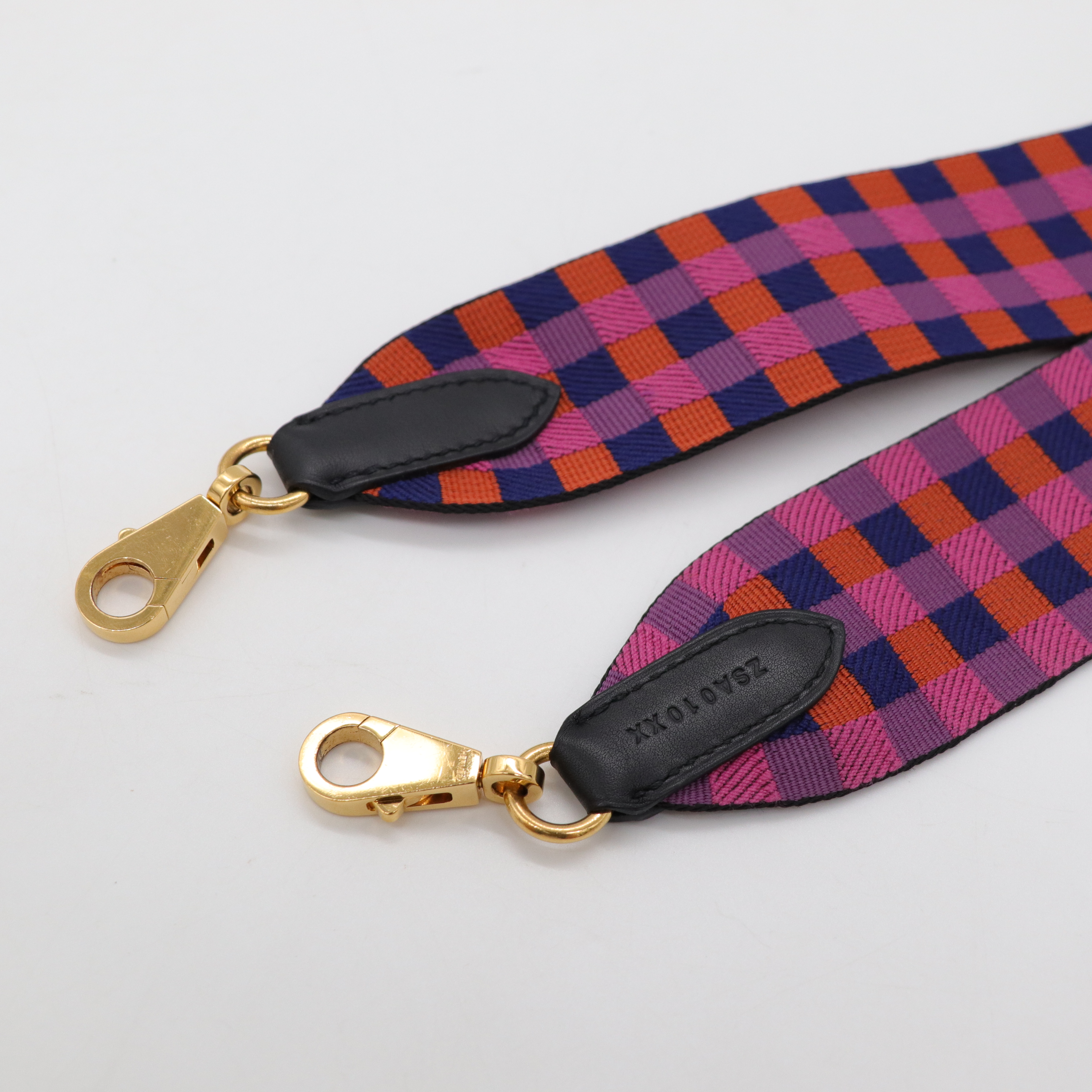 Hermès 愛馬仕 紫橘色拚色背帶-2