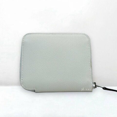 S5256-HERMES 80珍珠灰桃紅絲巾短夾