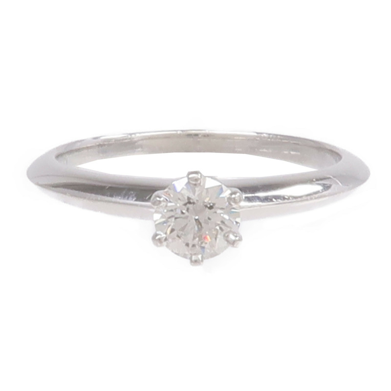 TIFFANY＆CO PT950鉑金Diamond Ring鑽石戒指-1