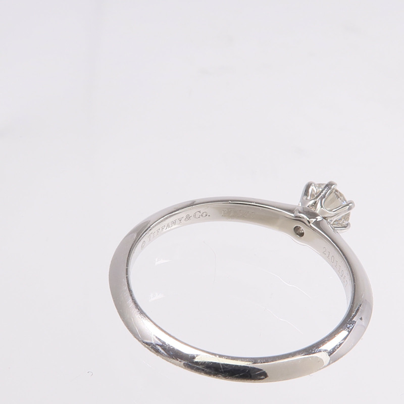 TIFFANY＆CO PT950鉑金Diamond Ring鑽石戒指-5