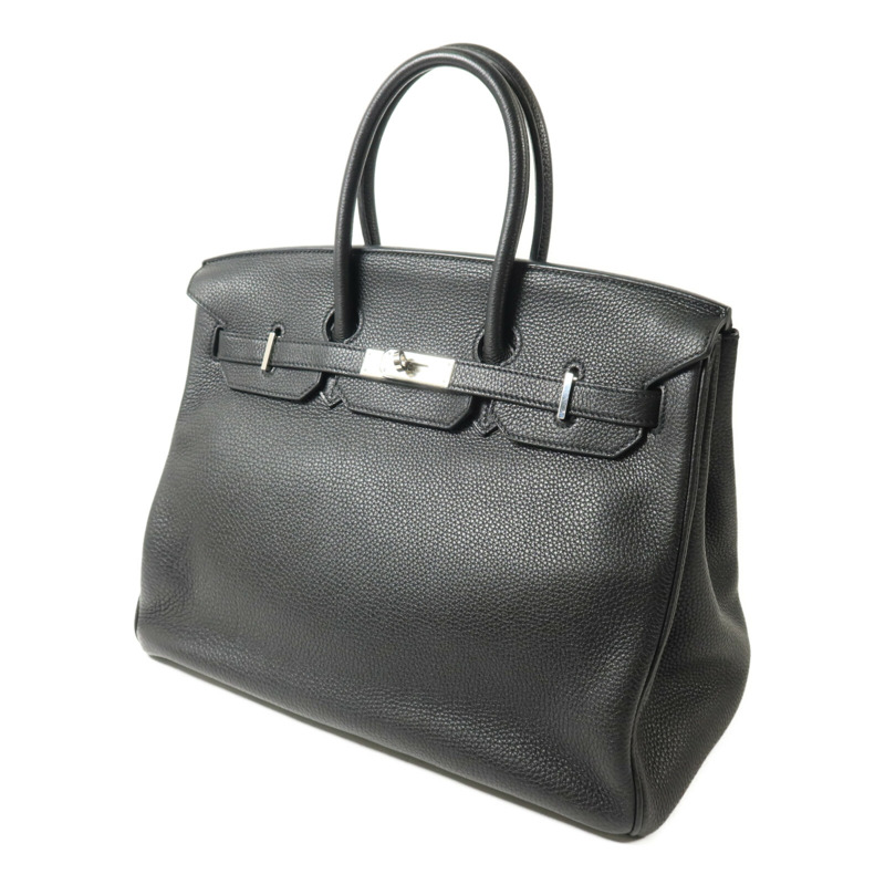 HERMES Togo皮革Birkin 35手挽袋Noir-1