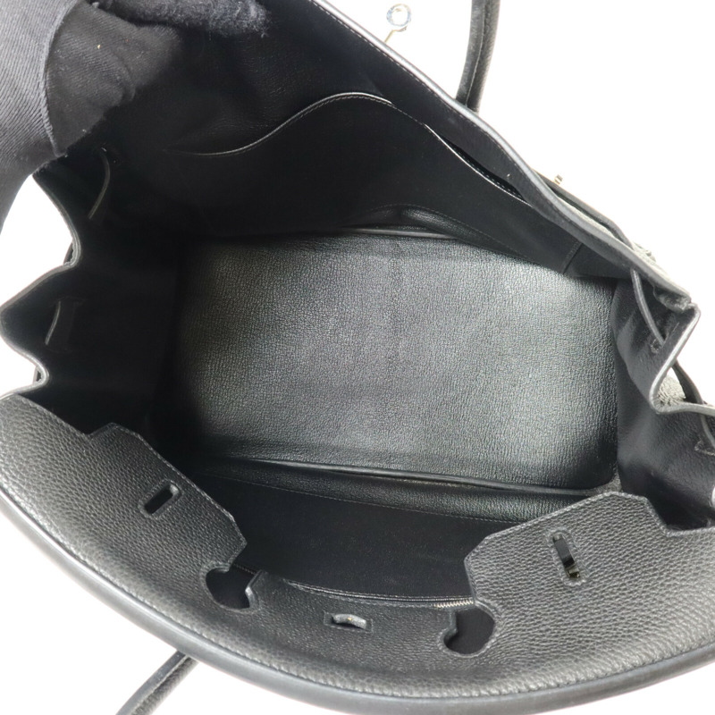 HERMES Togo皮革Birkin 35手挽袋Noir-4