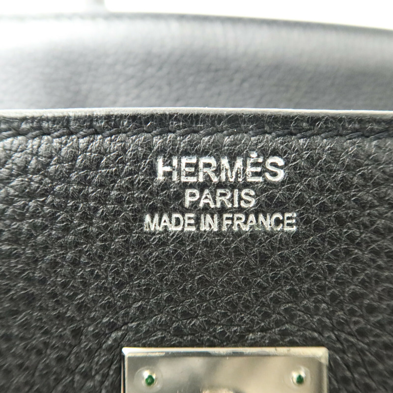 HERMES Togo皮革Birkin 35手挽袋Noir-5
