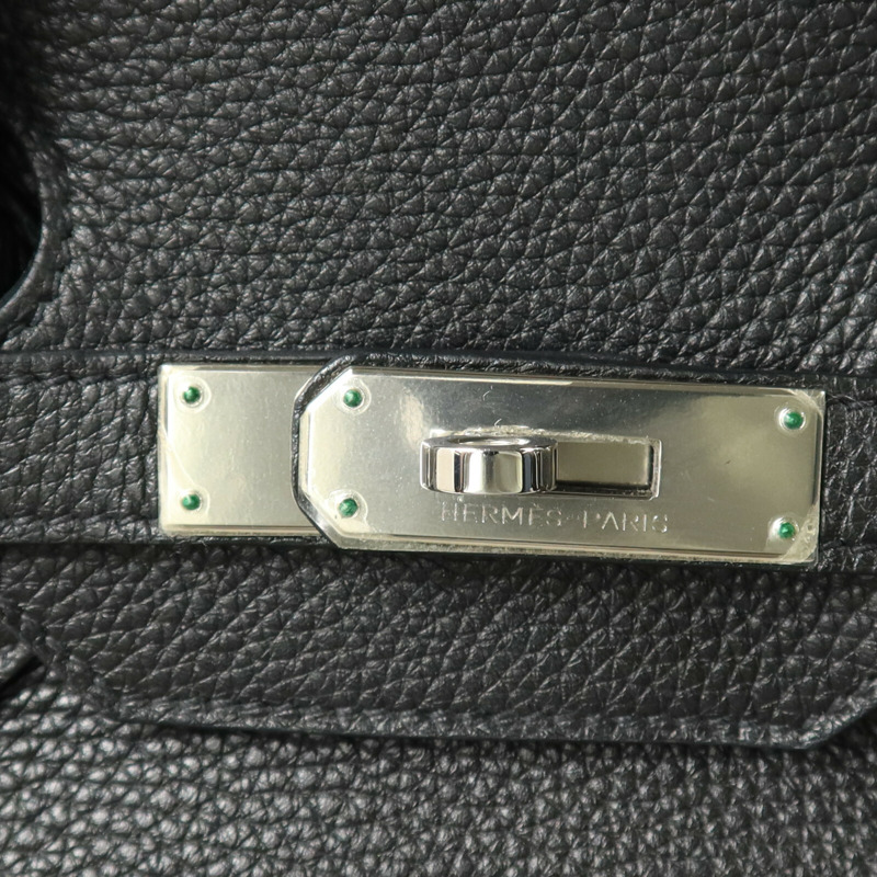 HERMES Togo皮革Birkin 35手挽袋Noir-7