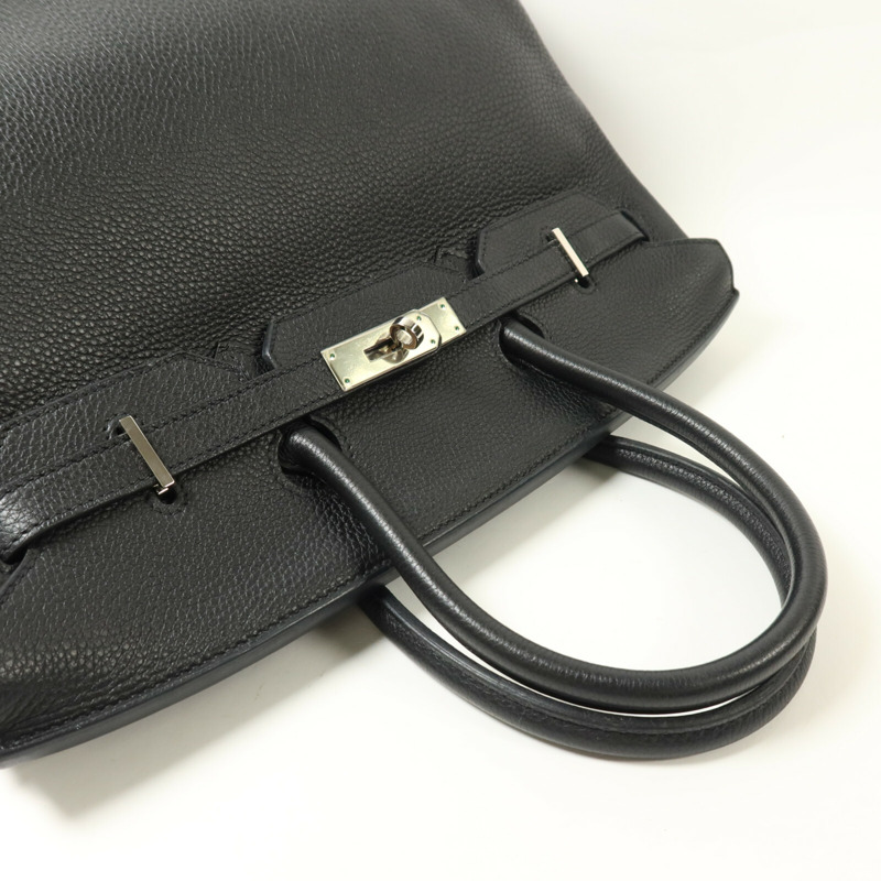 HERMES Togo皮革Birkin 35手挽袋Noir-9