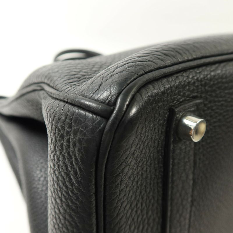 HERMES Togo皮革Birkin 35手挽袋Noir-11