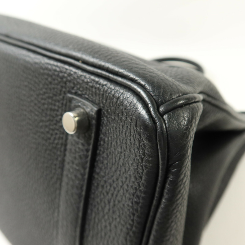 HERMES Togo皮革Birkin 35手挽袋Noir-12