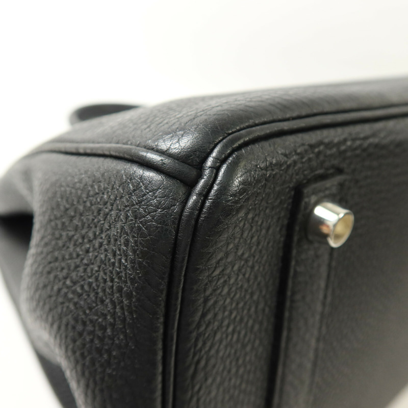 HERMES Togo皮革Birkin 35手挽袋Noir-13