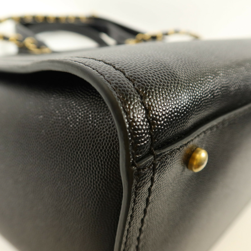 CHANEL 牛皮皮革Deauville Tote Bag手挽肩背兩用袋-12