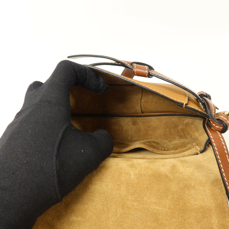 LOEWE 牛皮皮革Mini Gate肩背袋-4