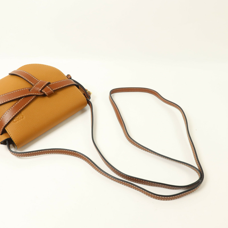 LOEWE 牛皮皮革Mini Gate肩背袋-7