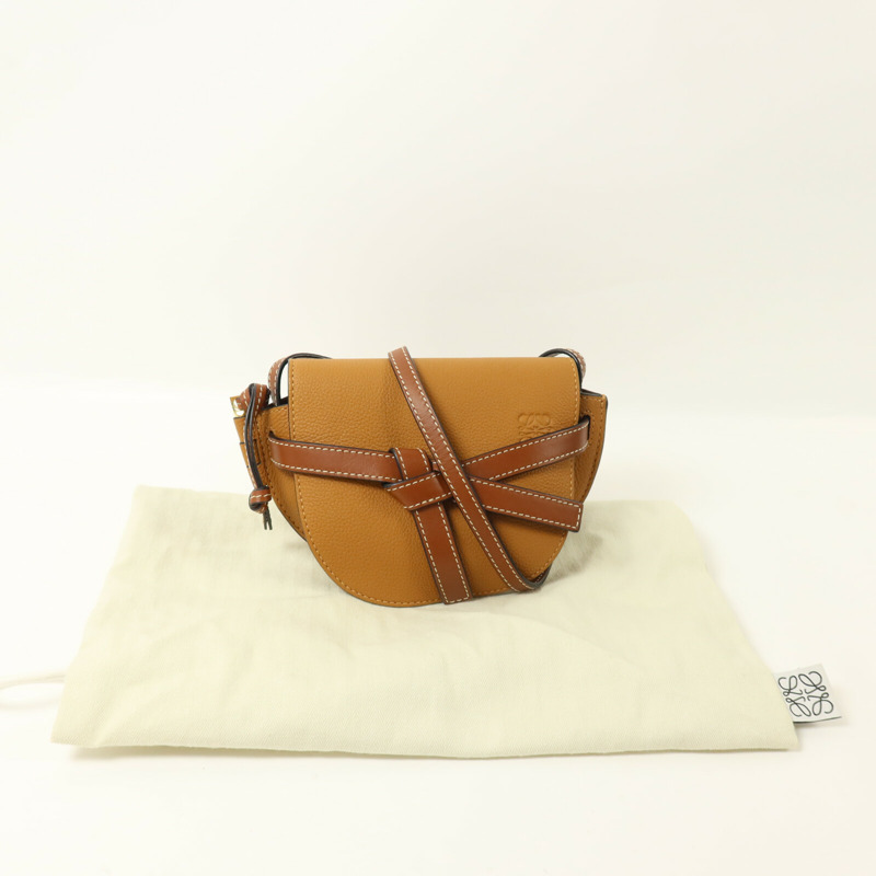 LOEWE 牛皮皮革Mini Gate肩背袋-8