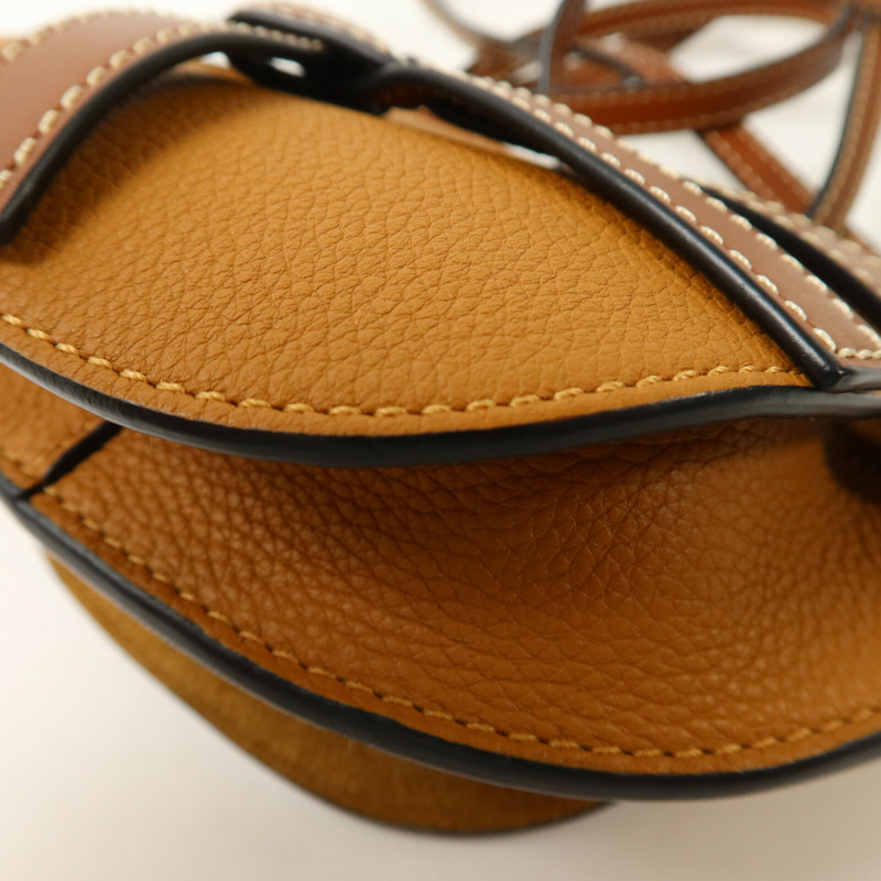 LOEWE 牛皮皮革Mini Gate肩背袋-10