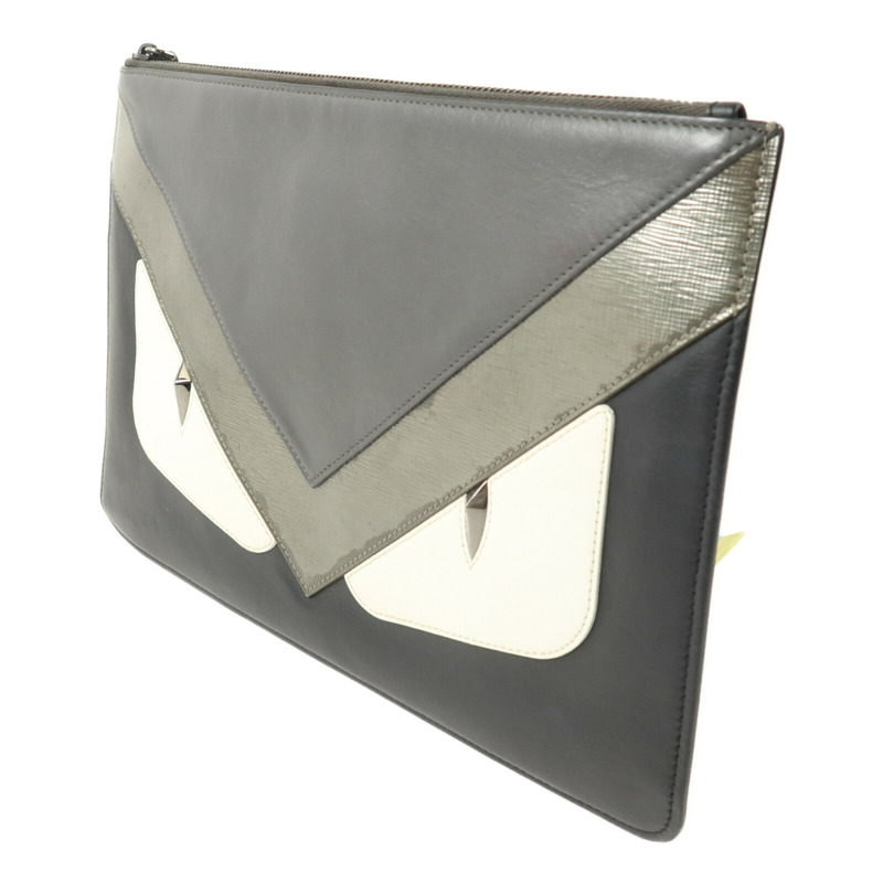 FENDI 牛皮皮革Bugs Monster Clutch手拿包-1