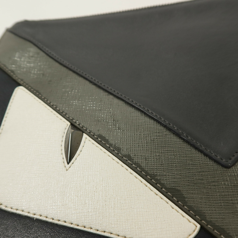 FENDI 牛皮皮革Bugs Monster Clutch手拿包-14