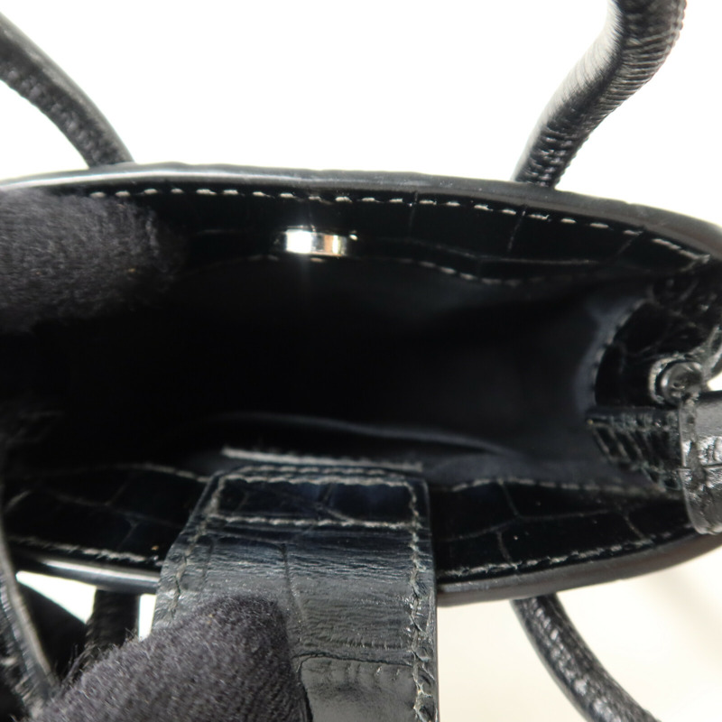 BALENCIAGA 牛皮皮革Mini Shopping Phone Holder Bag手挽肩背兩用袋-4