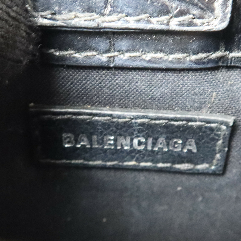 BALENCIAGA 牛皮皮革Mini Shopping Phone Holder Bag手挽肩背兩用袋-5
