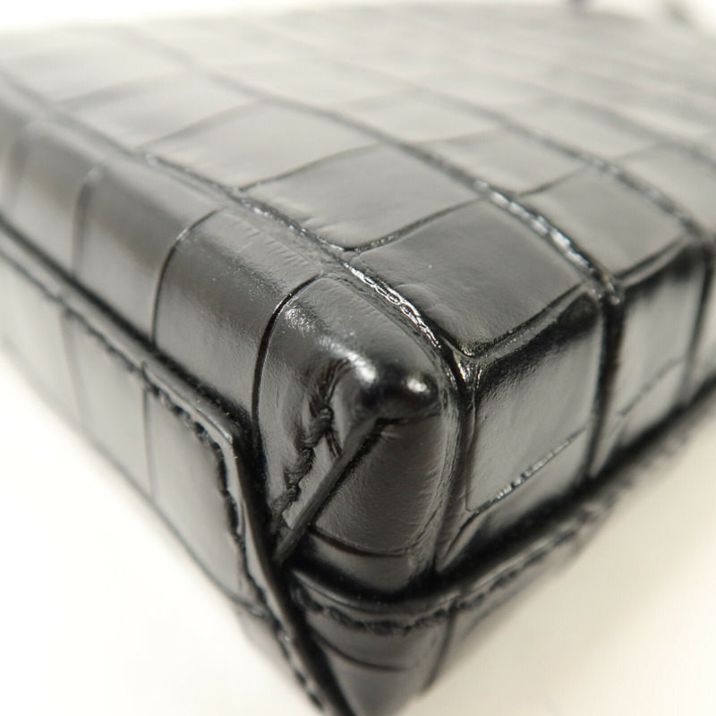 BALENCIAGA 牛皮皮革Mini Shopping Phone Holder Bag手挽肩背兩用袋-12