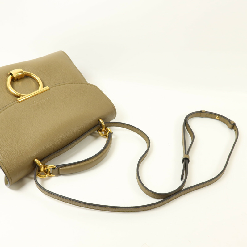 Salvatore Ferragamo 牛皮皮革Gancini手挽肩背兩用袋-9