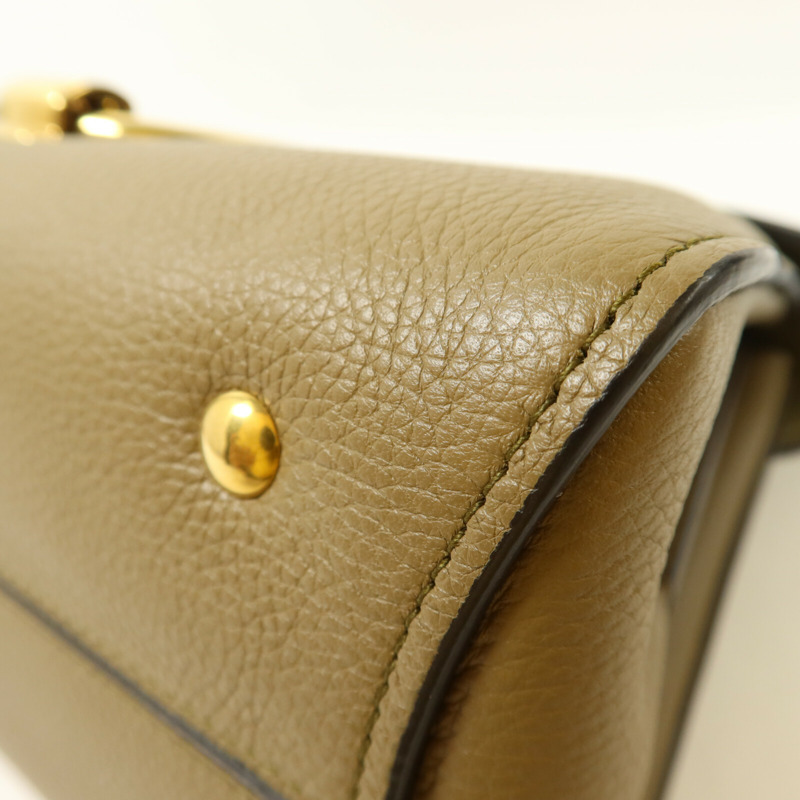 Salvatore Ferragamo 牛皮皮革Gancini手挽肩背兩用袋-12