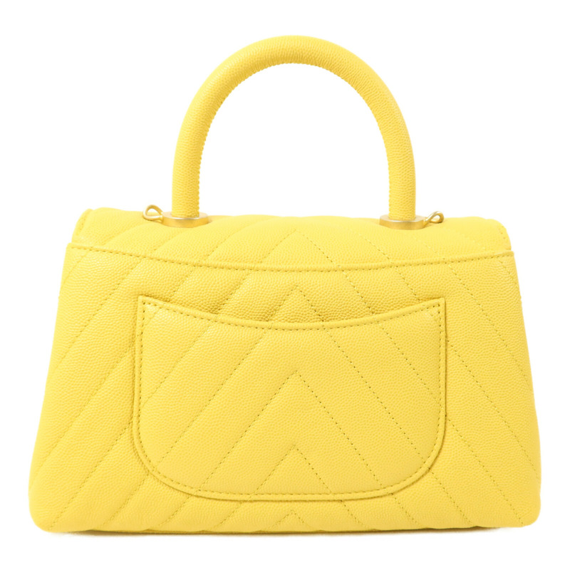 CHANEL 牛皮皮革Coco Handle手挽肩背兩用袋-2