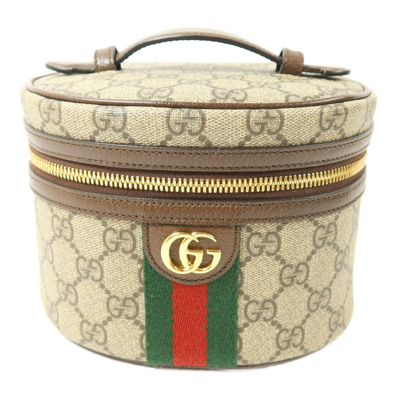 GUCCI 塗層帆布Ophidia GG-Supreme Vanity Case手挽袋-0