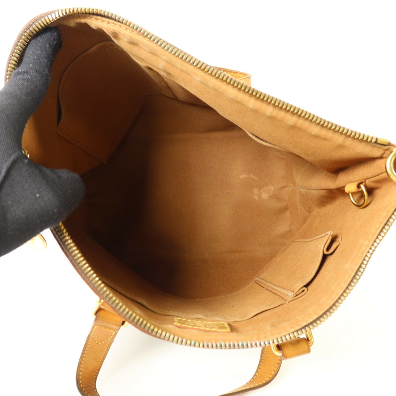 LOUIS VUITTON Monogram Palermo PM手挽肩背兩用袋棕色-4