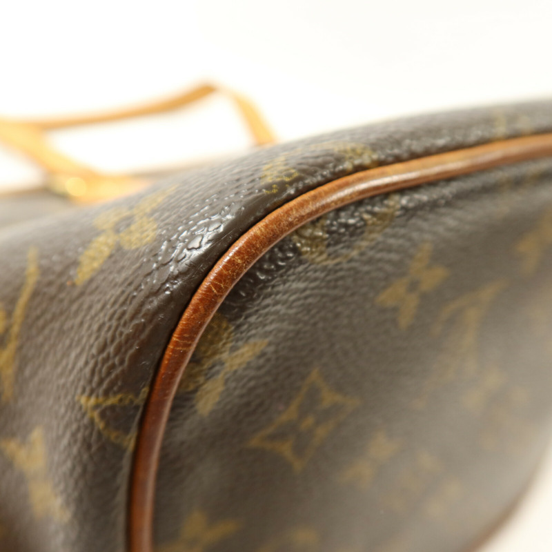 LOUIS VUITTON Monogram Palermo PM手挽肩背兩用袋棕色-10