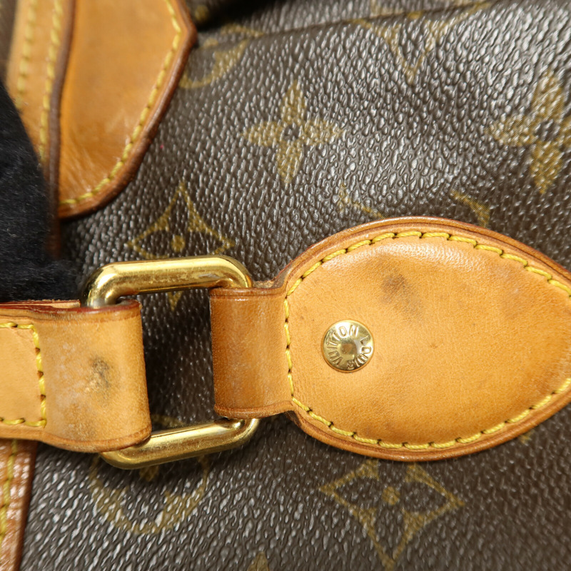 LOUIS VUITTON Monogram Palermo PM手挽肩背兩用袋棕色-13