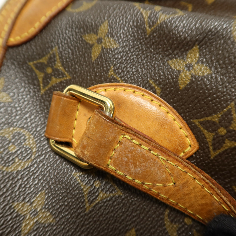 LOUIS VUITTON Monogram Palermo PM手挽肩背兩用袋棕色-14