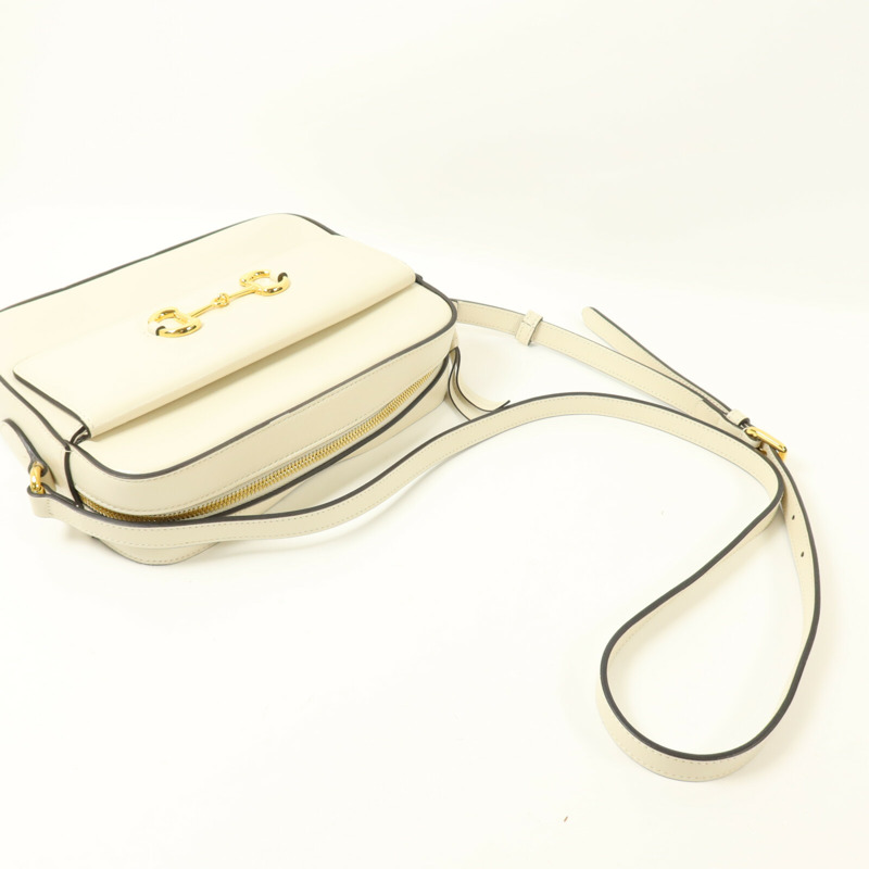 GUCCI 牛皮皮革Horsebit 1955 Small肩背袋-7