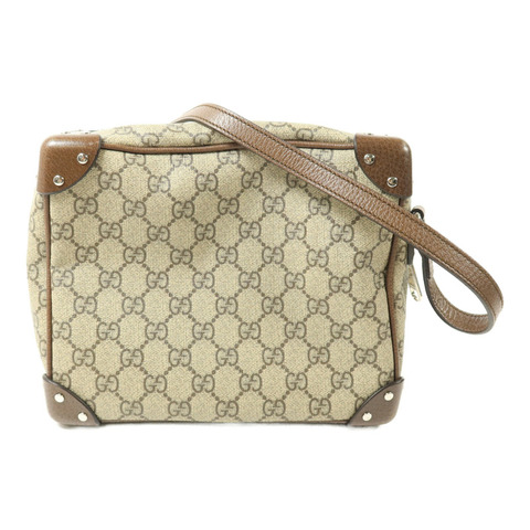 GUCCI 塗層帆布GG Supreme Shoulder Bag肩背袋