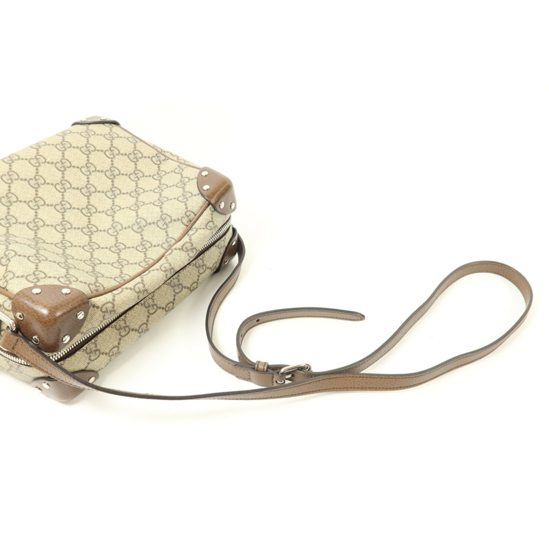 GUCCI 塗層帆布GG Supreme Shoulder Bag肩背袋-7