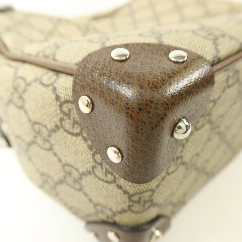 GUCCI 塗層帆布GG Supreme Shoulder Bag肩背袋-8
