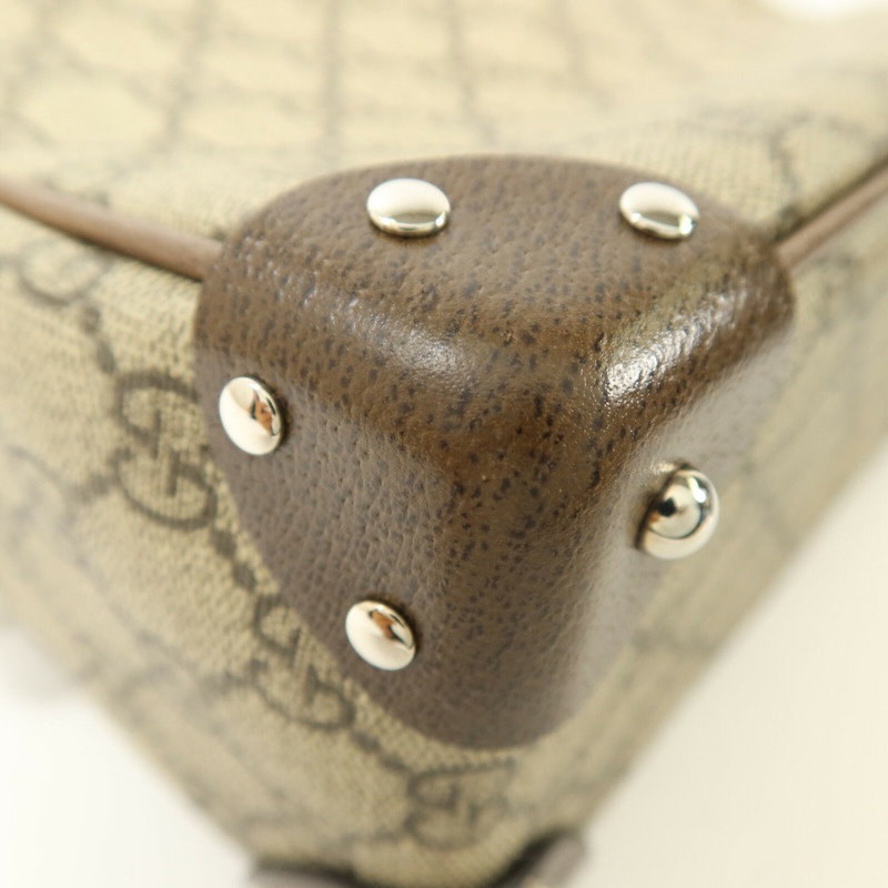 GUCCI 塗層帆布GG Supreme Shoulder Bag肩背袋-10