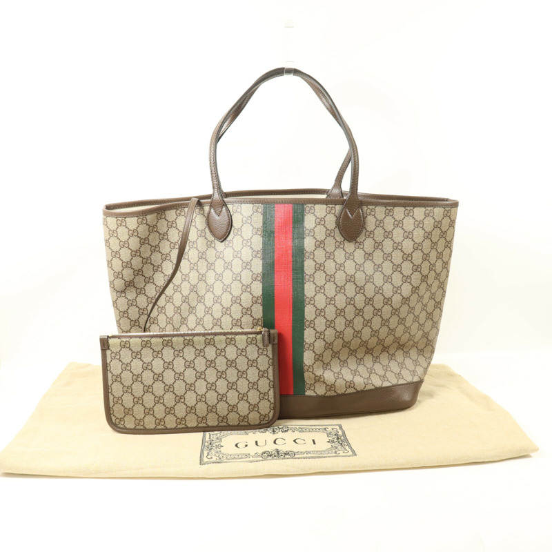 GUCCI 塗層帆布Ophidia Large Tote手挽袋-9
