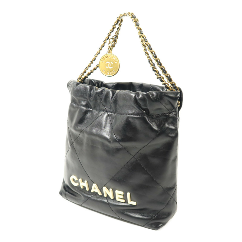 CHANEL 牛皮皮革Chanel 22 Mini手挽肩背兩用袋-1