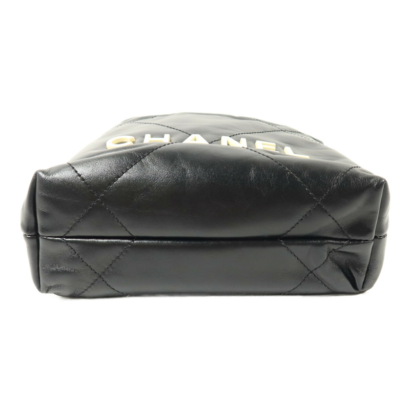 CHANEL 牛皮皮革Chanel 22 Mini手挽肩背兩用袋-3