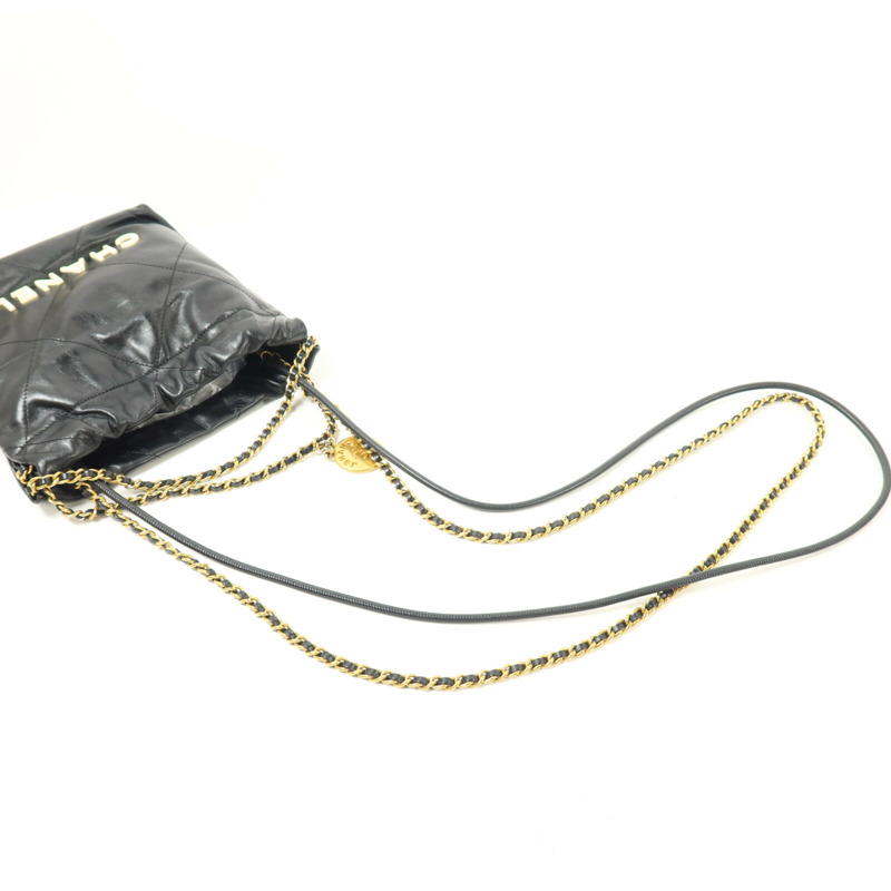 CHANEL 牛皮皮革Chanel 22 Mini手挽肩背兩用袋-8