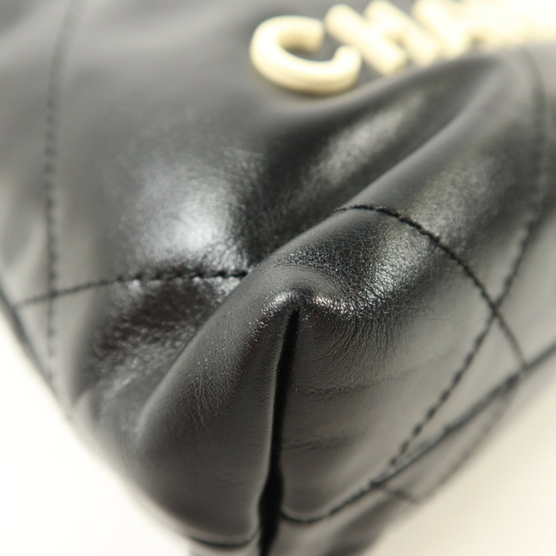 CHANEL 牛皮皮革Chanel 22 Mini手挽肩背兩用袋-10