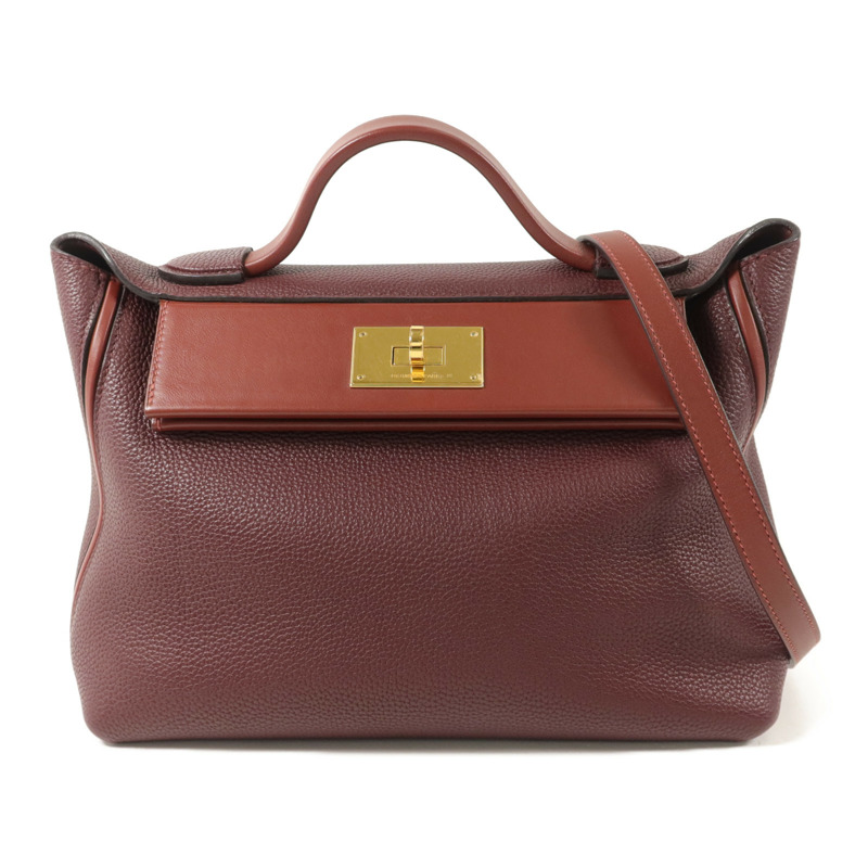 HERMES Clemence皮革24/24 29cm手挽肩背兩用袋-0