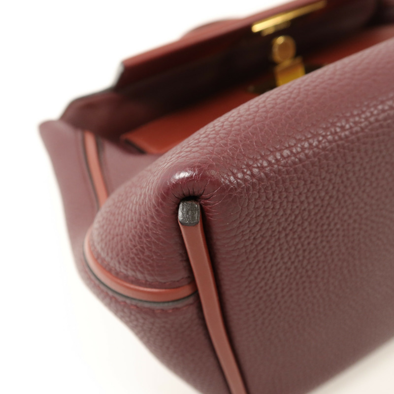 HERMES Clemence皮革24/24 29cm手挽肩背兩用袋-12